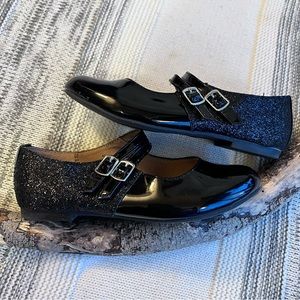 Black Glittery Dress Shoes